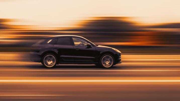 car driving on the highway