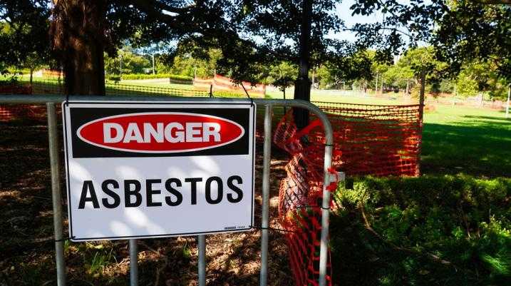 asbestos warning