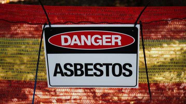 asbestos warning