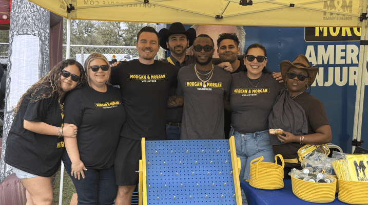 team photo at monster jam in Miami