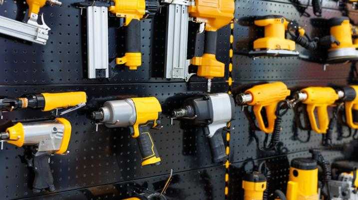 powertools on the wall