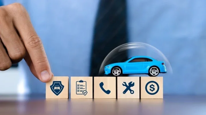 car accident insurance claim concept