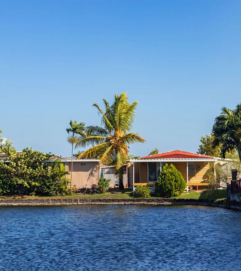 Tropical scene at a Hialeah residence, signifying the local commitment and availability of personal injury lawyers.