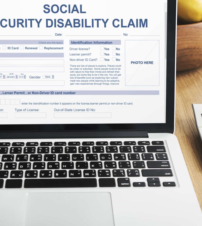 Social Security Disability (SSDI) Lawyers in Greater Clearwater, FL - SSDI Example Form