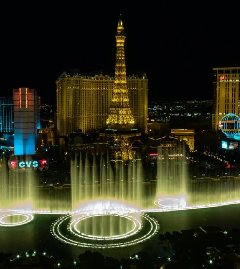 Personal Injury Attorney in Las Vegas - Las Vegas strip with waterfalls