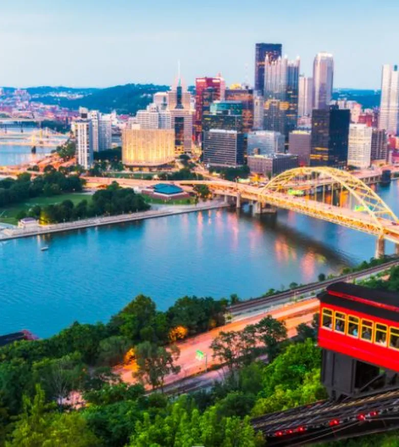 Pittsburgh skyline view