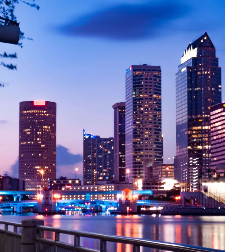 Tampa Bay skyline night