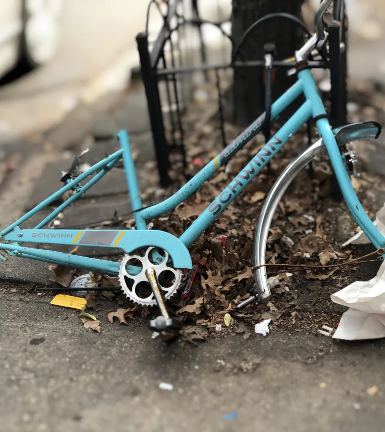 Defective Product Liability Attorneys in Philadelphia, PA - broken bike on street