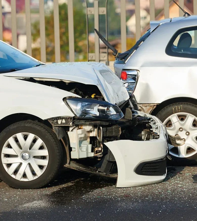Car Accident Lawyers in West Palm Beach, FL - car crashed in another car with bad damages