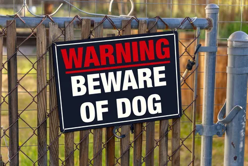 Owners of Dangerous Dogs Could Face Felonies, If Bill Passes - Beware of Dog Sign