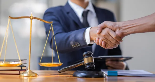 Understanding Unusual Legal Cases - lawyer shaking client's hand
