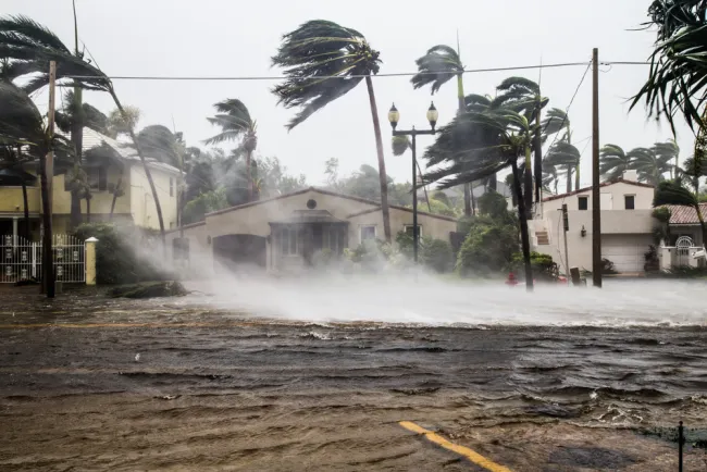 House in a hurricane