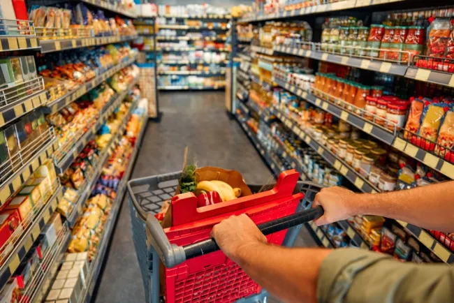 shopping in the supermarket