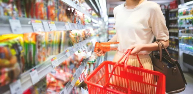 shopping in the supermarket