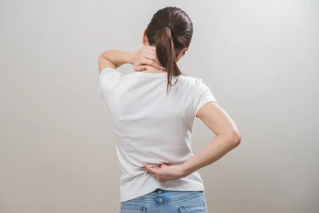 lady with back pain