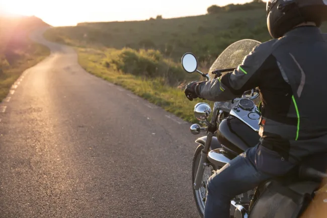 motorcycle on a highway