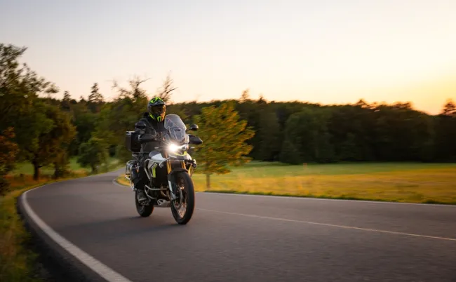 motorcycle on a highway