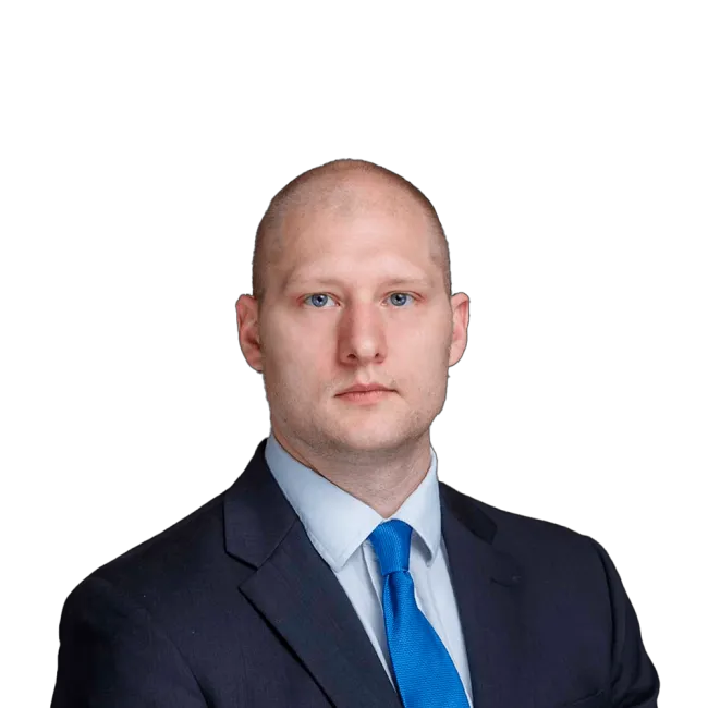 Headshot of Matthew Chamberlain, an Alpharetta-based personal injury lawyer at Morgan & Morgan