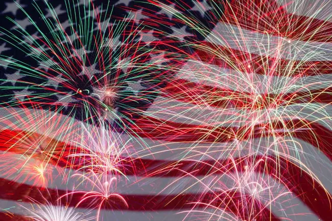 How to Safely Enjoy 4th of July Activities in St. Petersburg - Flag and Fireworks